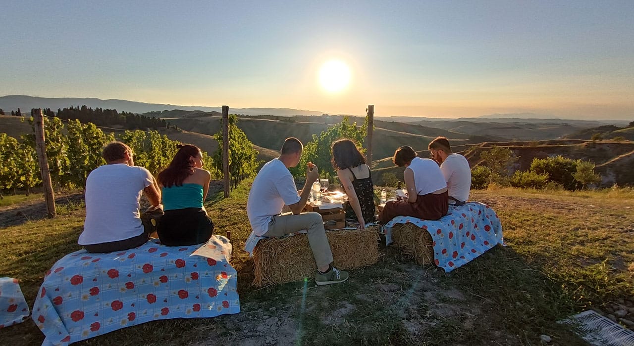 Aperitivo in Vigna in Toscana - Agriturismo San Giacomo